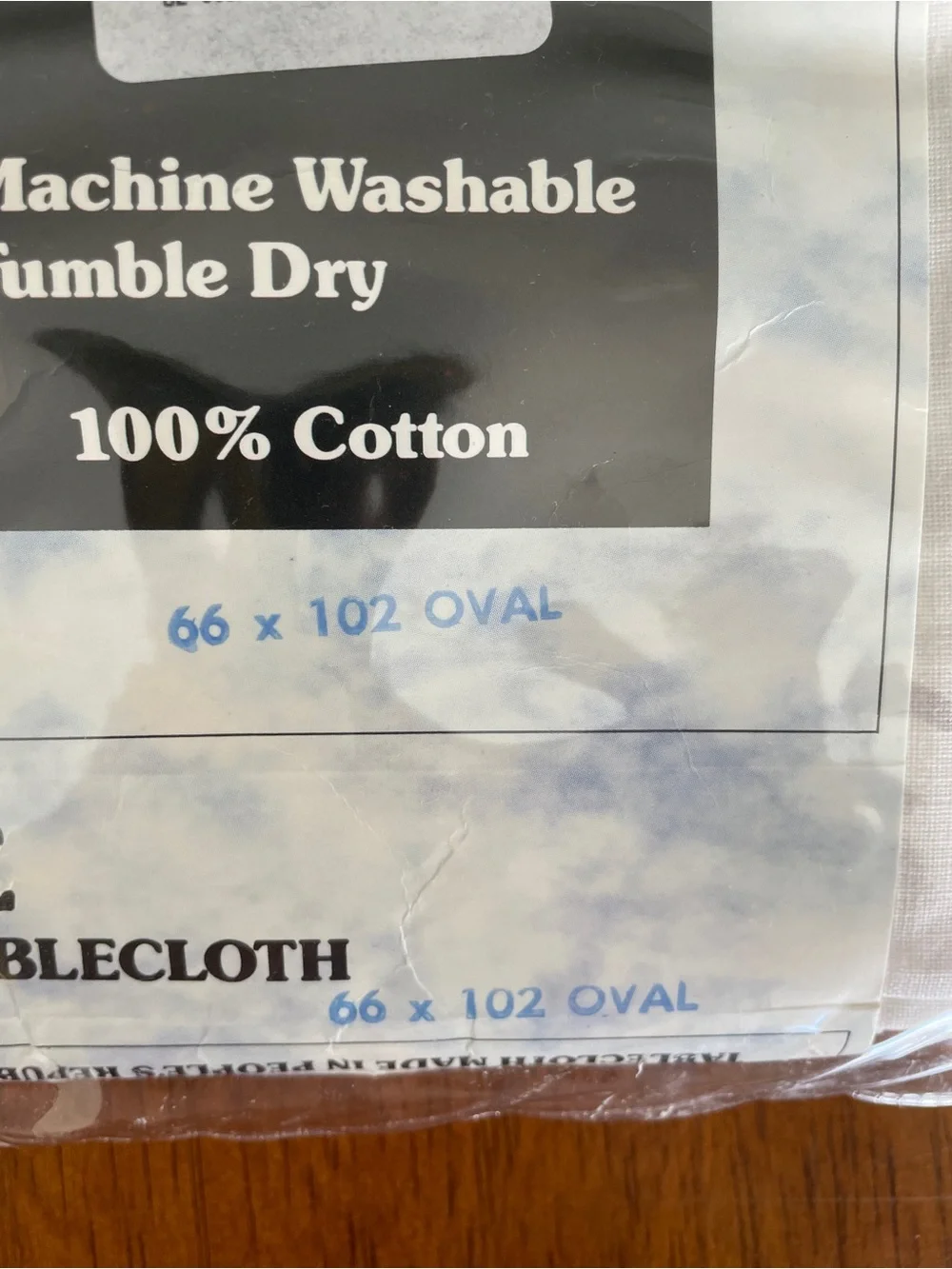 100% Cotton Large White Tablecloth